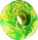 Refreshers Swirls Blue/Yellow 53Mm Skateboard Wheels