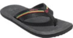 Roots Black/Green (Rasta) Sandal