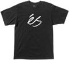 Script Solid Black S/S T-Shirt