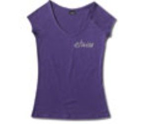 Script V-Neck S/S Tee