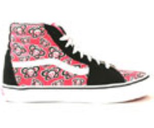 Sk8 Hi Butterfly Skulls Black/Fandango Pink  Womens Shoe