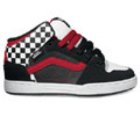 Skink Mid (Check) Black/White/Red Kids Shoe Ipd0s7