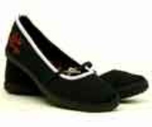 Skully Polkadot Slip On Black/White Shoe
