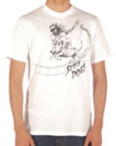 Slash Dog White Ss T-Shirt