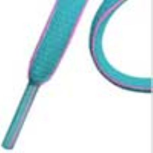 Slimmies 2 Tones Mellow Blue/Neon Pink Laces