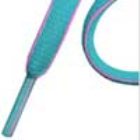 Slimmies 2 Tones Mellow Blue/Neon Pink Laces