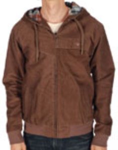 Small Country Chocolate Slim Zip Hoody