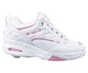 Sparkle Kids White/Pink Heely Shoe