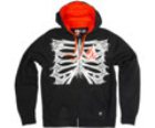 Spider Ribs Slim Zip Hoody