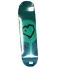 Spray Heart Cyan Skateboard Deck