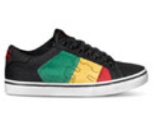 Stash Vulc Black/Rasta Hemp Shoe