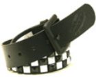 Studded Black/White Checkerboard Belt