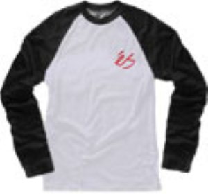 Team Logo 3/4 White/Black T-Shirt