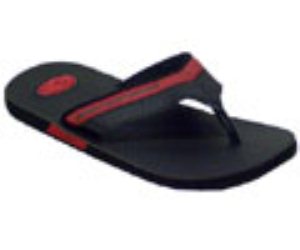 The Tally Black/Red Sandal