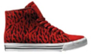 Thunder High Red Deathwish Shoe