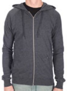 Timesoft Ultra Slim Heather Dark Navy Zip Hoody