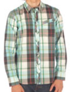 Tip Top Plaid Sky Blue L/S Shirt