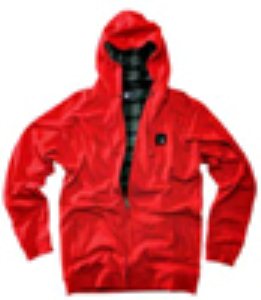 Token Heather Red Zip Hoody