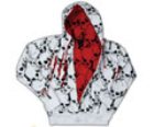 Torn Skull Zip Hoody