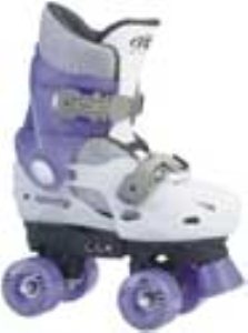 Trans 400  White/Lilac Quad Roller Skates