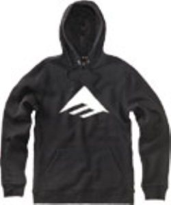 Triangle Solid Black Hoody