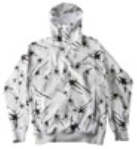 Vadar White Camo Zip Hoody