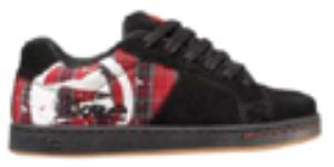 Vice Ss Black Red Plaid Shoe