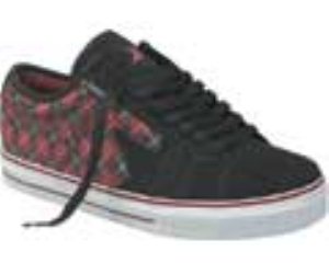 Villain Dark Blood/Black Argyle/Suede/Canvas Shoe