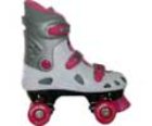 Vt06 Kids White/Pink Quad Roller Skates