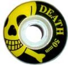 Yellow Skulls Skateboard Wheels