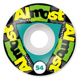 Almost Wheels | Almost Cluster Funks Standard 54 Skateboard Wheels - Black