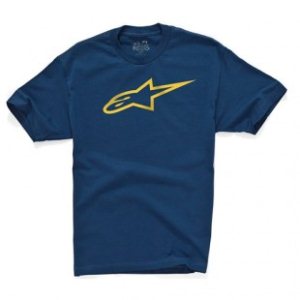 Alpine Stars T-Shirt | Astars Logo Ss T Shirt - Navy Yellow