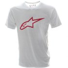 Alpine Stars T-Shirt | Astars Logo T Shirt - White Red