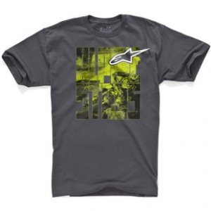 Alpine Stars T-Shirt | Astars Moto Type T Shirt - Charcoal