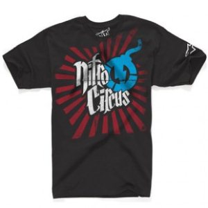 Alpine Stars T-Shirt | Astars Nitro Circus Rising Fun Ss T Shirt - Black