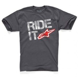 Alpine Stars T-Shirt | Astars Ride It Classic T Shirt - Charcoal