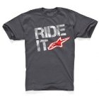 Alpine Stars T-Shirt | Astars Ride It Classic T Shirt - Charcoal