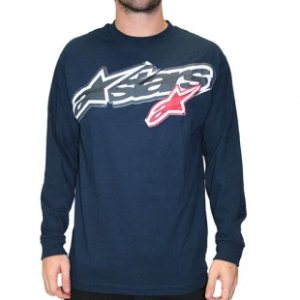 Alpine Stars T-Shirt | Astars Stuck Ls T Shirt - Navy