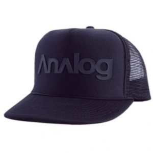Analog Cap | Analog Caution Trucker Hat - True Black