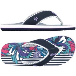 Animal Flip Flops | Animal Ladies Swish Aop Sandals - Orchid Bloom