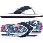 Animal Flip Flops | Animal Ladies Swish Aop Sandals - Orchid Bloom