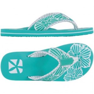 Animal Flip Flops | Animal Ladies Swish Placement Sandals - Atlantis