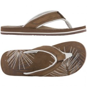 Animal Flip Flops | Animal Ladies Swish Soft Sandals - Acorn