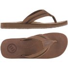 Animal Flip Flops | Animal Whitley Leather Sandals - Tan