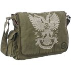 Animal Shoulder Bag | Animal Melbourne Canvas Satchel - Stalk Green