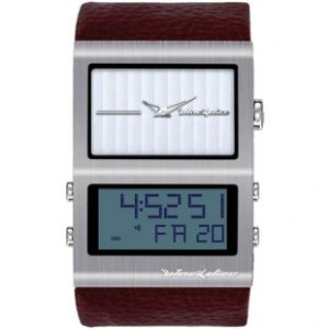 Black Dice Watch | Black Dice Duo Watch - Brown Silver Bd03602