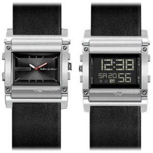 Black Dice Watch | Black Dice Twisted Watch - Black Silver Bd03501