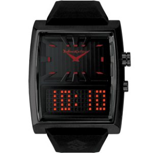 Black Dice Watch | Black Dice Unisex Duo Projekt Watch - Red Display Bd04903