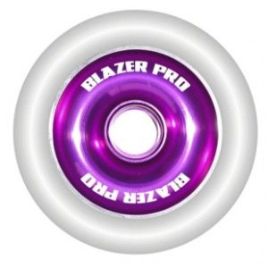 Blazer Scooter Wheels | Blazer Scooter Wheel Aluminium Core - White Purple