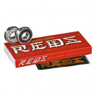 Bones Bearings | Bones Swiss Bearings Super Reds - Black